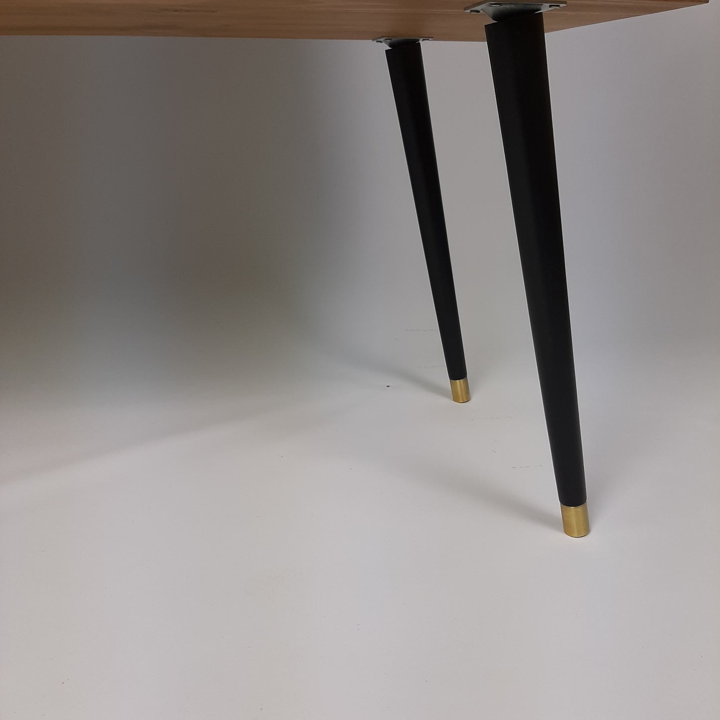 Oak Sideboard w/ Black Mid Century Legs | Classic Style | Vinyl Record Table