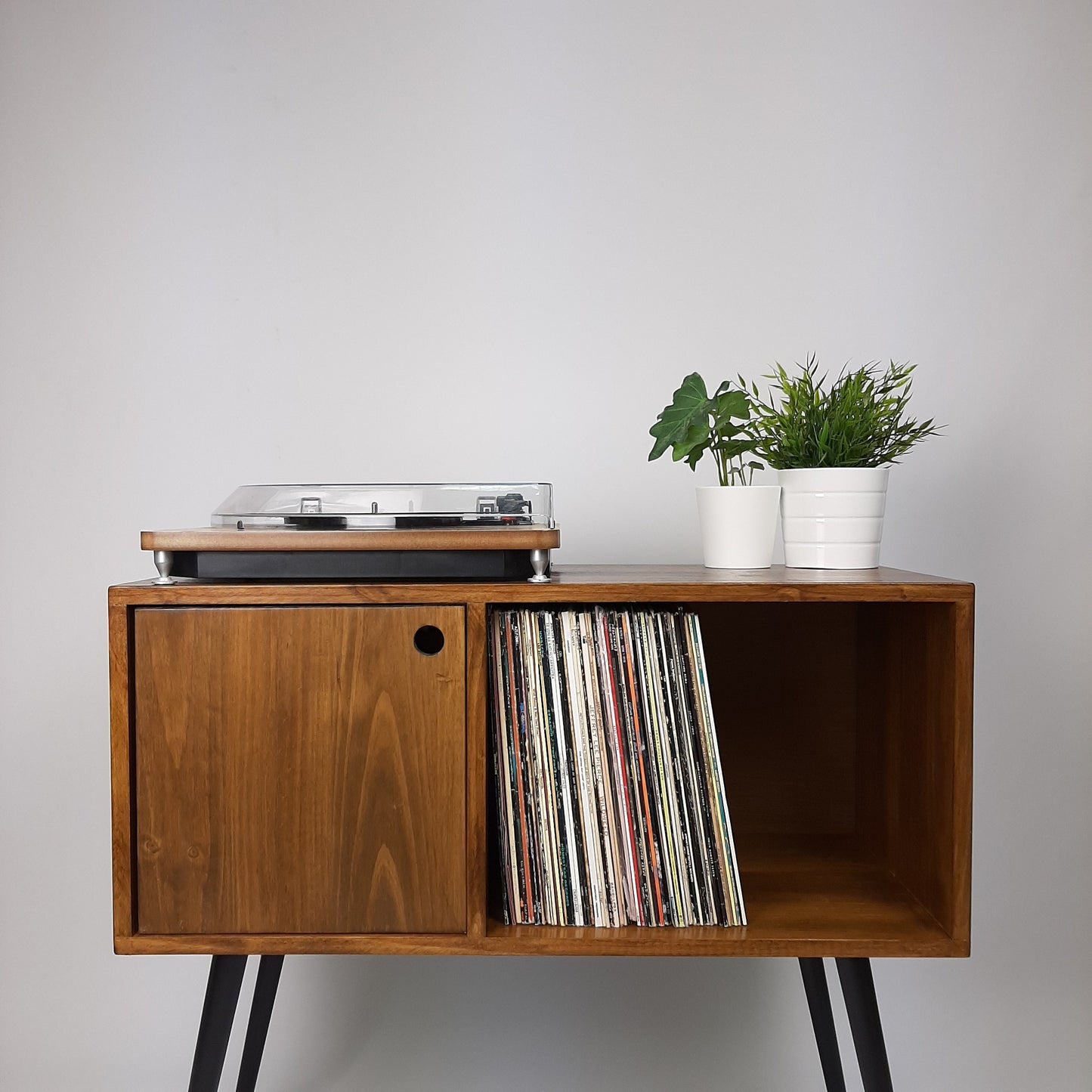 Vinyl Record Storage | Console Table | Mid Century Modern Table | Sideboard