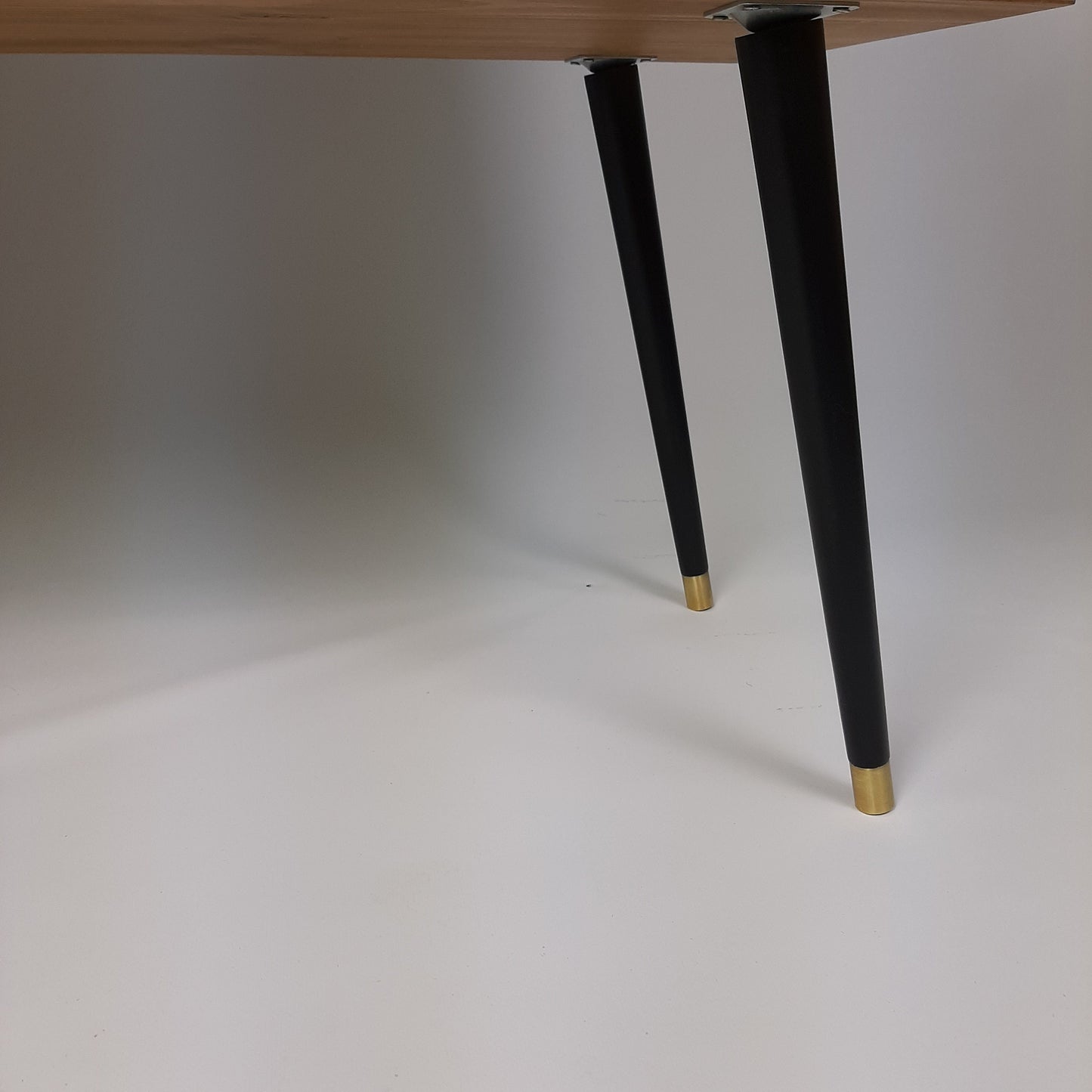 Oak Sideboard with Black Door | Vinyl Record Storage | Console Table | Record Cabinet | Mid Century Modern Legs | Dansette Record Table