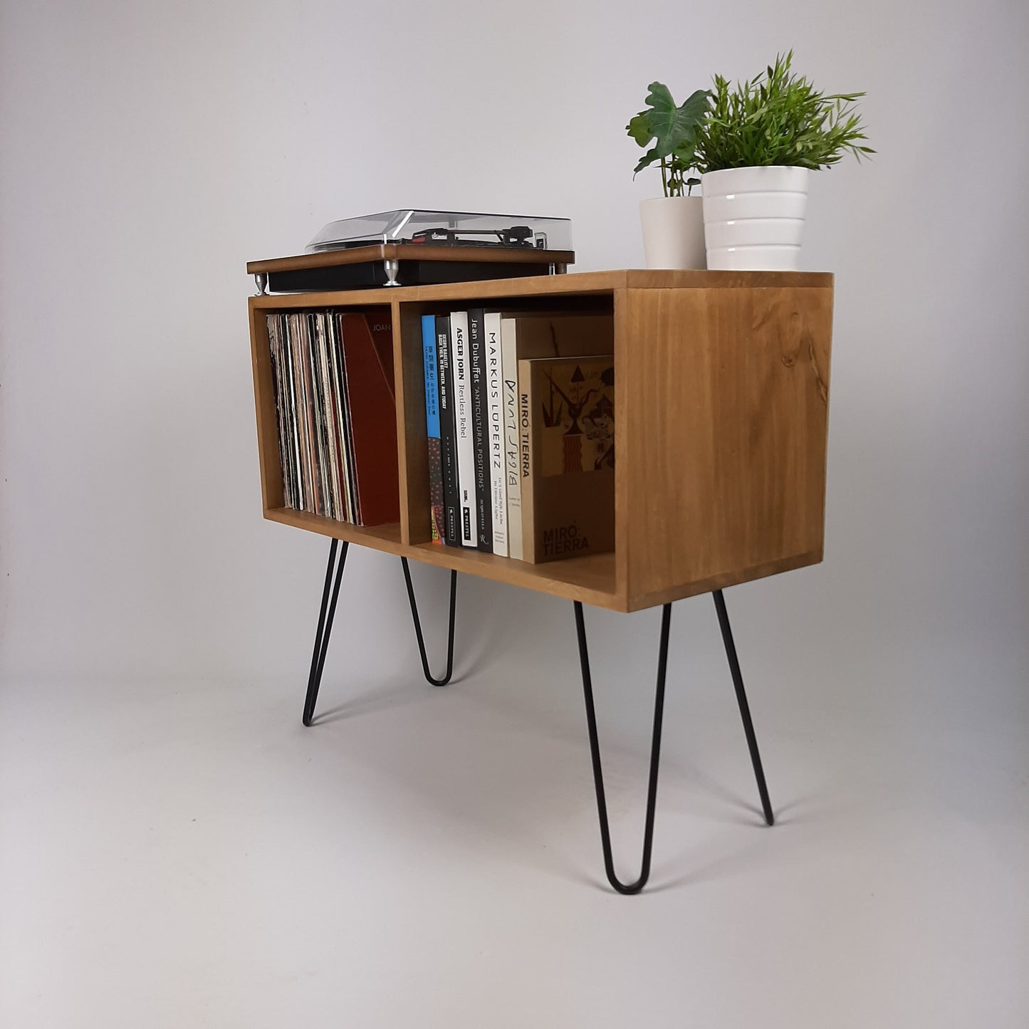 Oak Sideboard with Metal Legs | Handmade Sideboard | Media Console | Solid Wood Sideboard | Light Wood Sideboard
