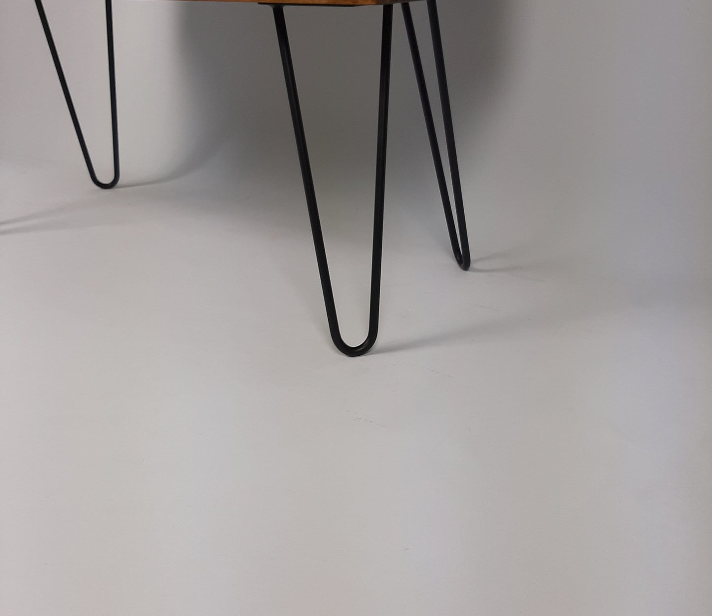 Walnut Sideboard Perfect for Vinyl Storage | Black Hairpin Legs | Handmade Sideboard | Solid Wood | Small | Compact