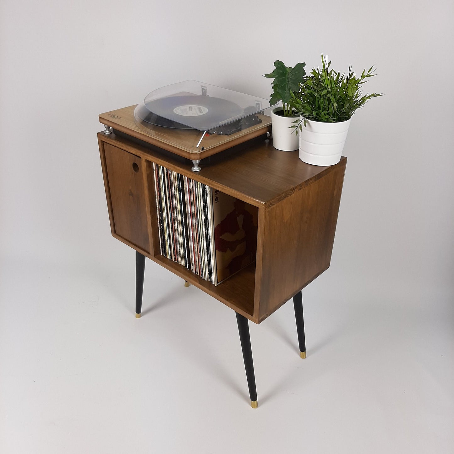 Compact Classic Sideboard | Media Console | Media Console with Black Legs | Mid Century Modern Design |
