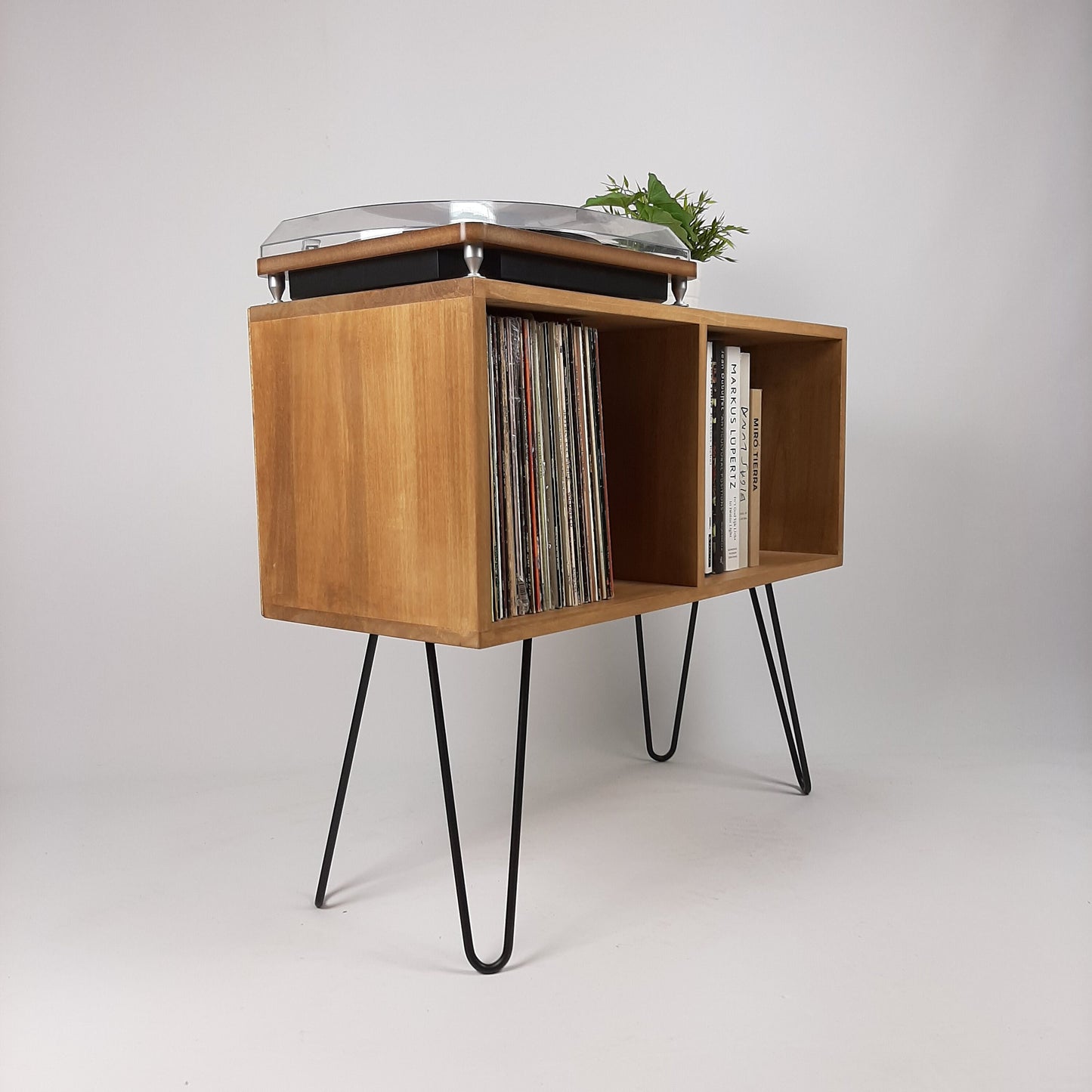Oak Sideboard with Metal Legs | Handmade Sideboard | Media Console | Solid Wood Sideboard | Light Wood Sideboard