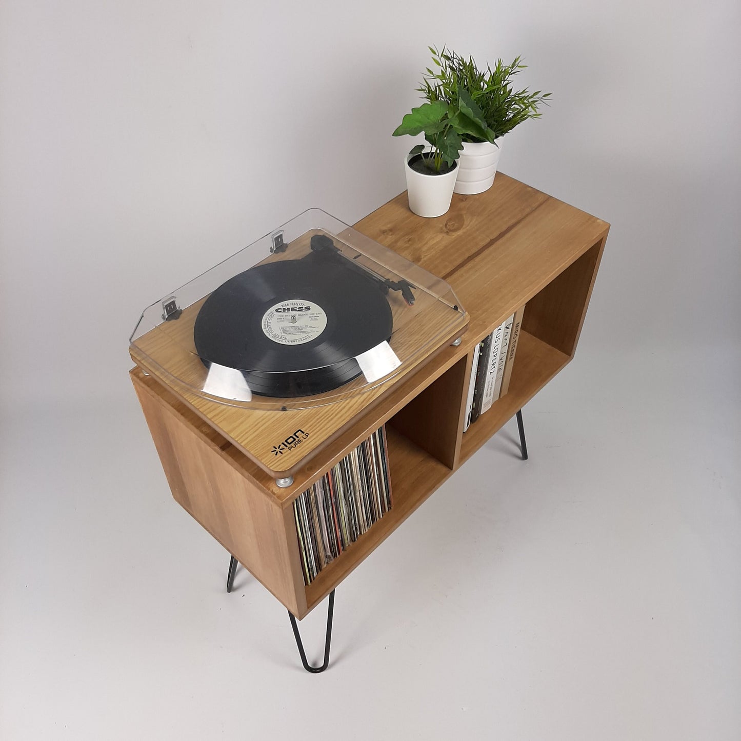 Oak Sideboard with Metal Legs | Handmade Sideboard | Media Console | Solid Wood Sideboard | Light Wood Sideboard