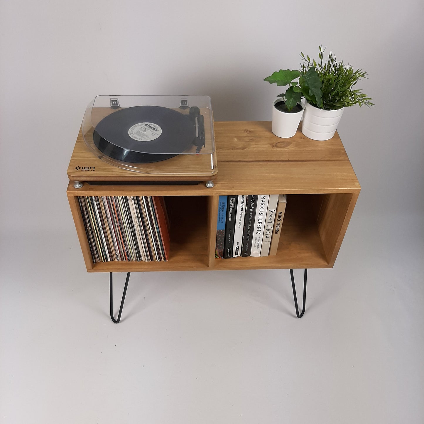 Oak Sideboard with Metal Legs | Handmade Sideboard | Media Console | Solid Wood Sideboard | Light Wood Sideboard