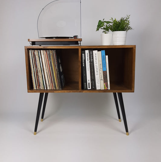 Walnut Sideboard | Medium Media Console | Vinyl Record Storage | Console Table |  Record Cabinet | Vinyl Cabinet | TV Stand