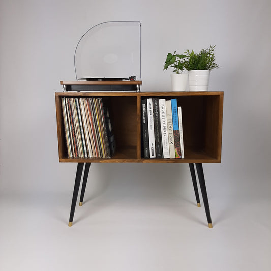 Walnut Sideboard Open | Dansette Legs Edition