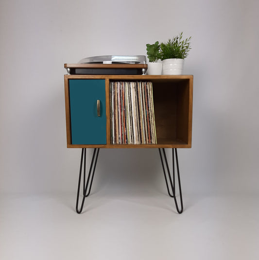 Classic Hairpin Leg Table | Blue Door | Vinyl Record Storage | Small TV Stand | Wooden Sideboard | Credenza