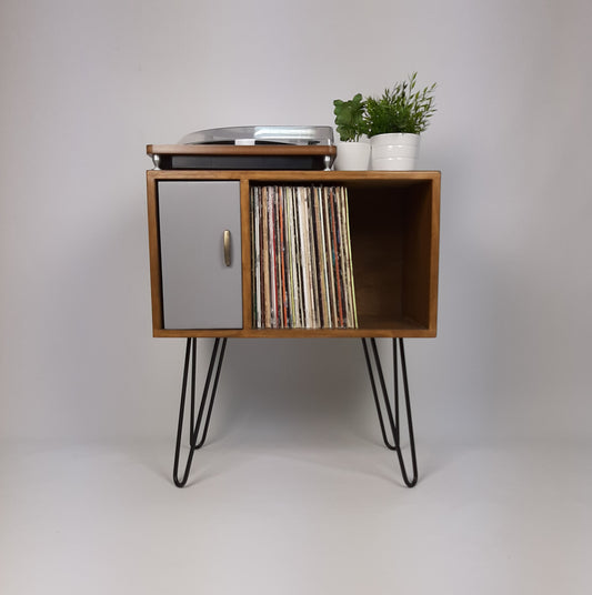 Classic Hairpin Leg Table | Grey Door | Vinyl Record Storage | Small TV Stand | Wooden Sideboard | Credenza