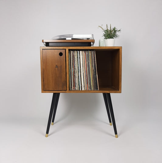 Compact Classic Sideboard | Media Console | Media Console with Black Legs | Mid Century Modern Design |